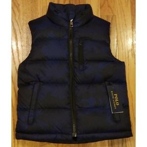 Ralph Lauren Boys Pony Logo Reversible Camo Vest
